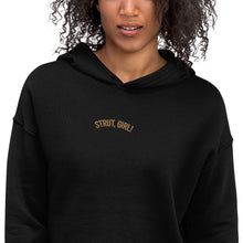 Load image into Gallery viewer, "Strut Girl" Crop Hoodie