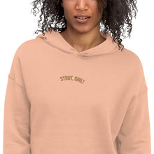 Load image into Gallery viewer, "Strut Girl" Crop Hoodie