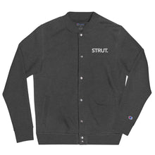 Load image into Gallery viewer, &quot;Strut&quot; Embroidered Champion Bomber Jacket
